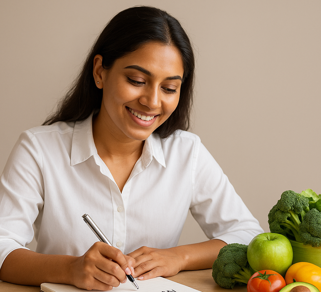 Illustration: Healthy eating and personalized diet plan